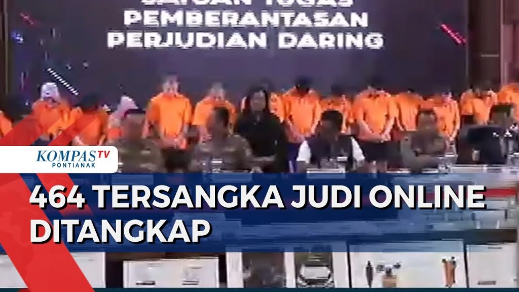 Operasi Polri Tangkap 464 Tersangka Judi Online