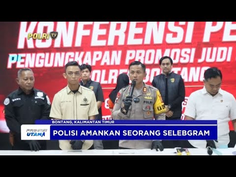 Selebgram Promosi Judi Online Ditangkap Polres Bontang