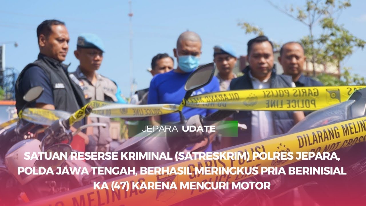 Polres Jepara ungkap kasus pencurian motor oleh residivis kecanduan judi online. Pelaku curi 9 motor sejak 2019 untuk foya-foya dan judi slot