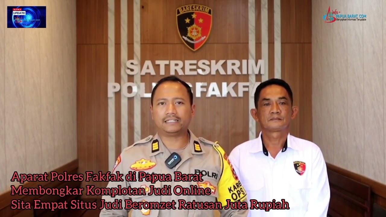 Polres Fakfak Ungkap Sindikat Judi Online dan Offline, 7 Tersangka Ditangkap