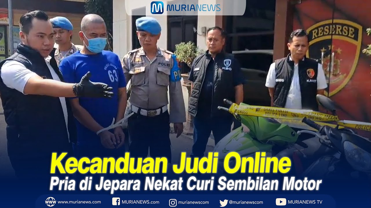 Kecanduan Judi Online Picu Pencurian Motor di Jepara