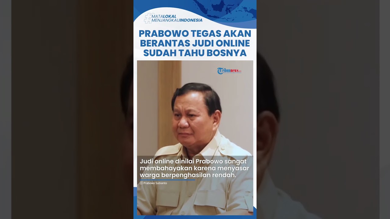 Upaya Pemerintah Mengatasi Judi Online: Komitmen Presiden Prabowo