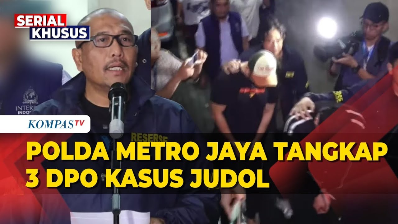 Polda Metro Jaya Tangkap 3 DPO Judi Online dan Sita Uang Ratusan Juta