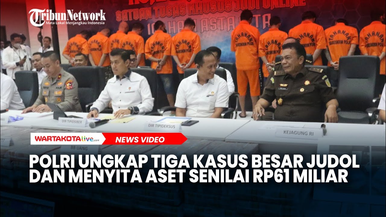 Polri Ungkap Situs Judi Online Besar dan Sita Rp61 Miliar Aset