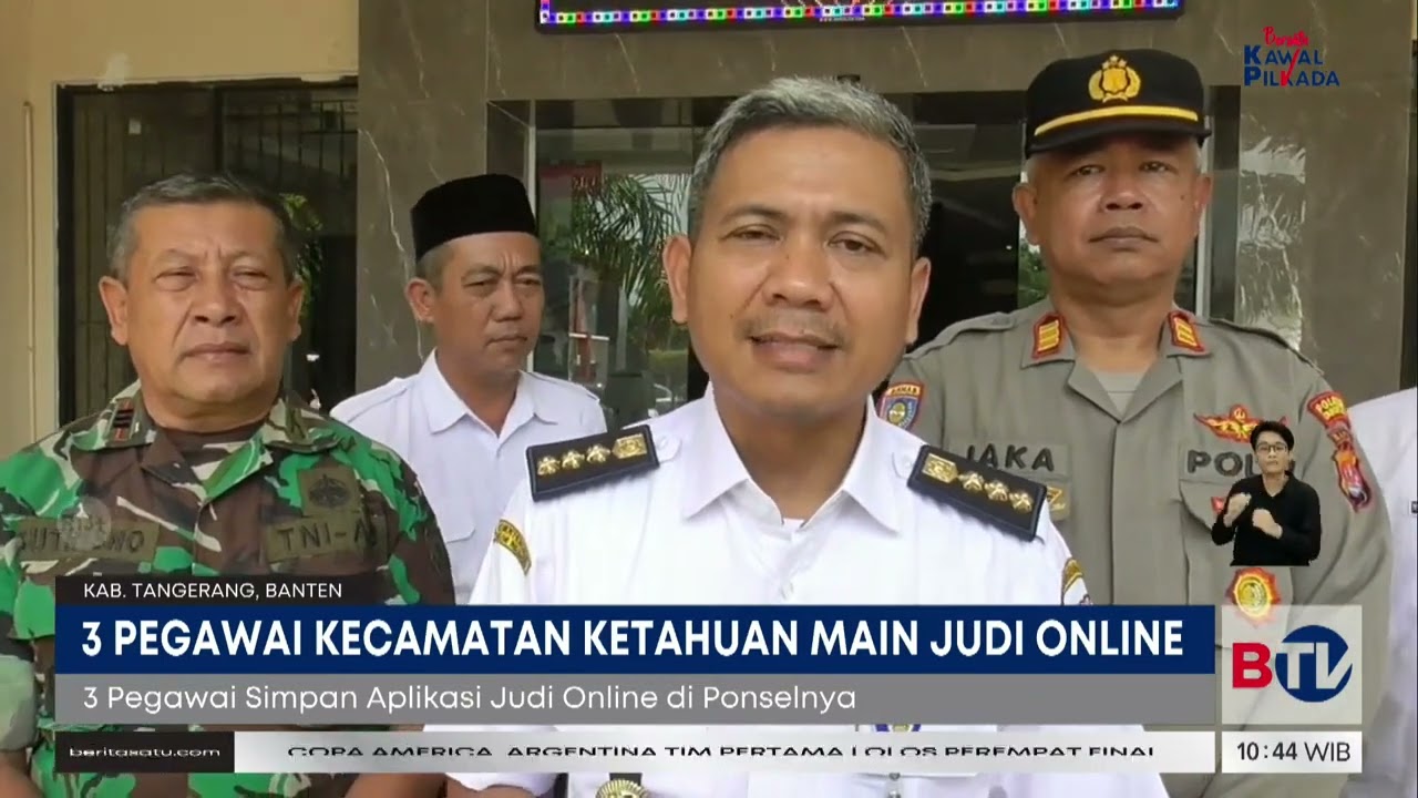 Tiga Pegawai Kecamatan Terlibat Judi Online di Tigakarsa