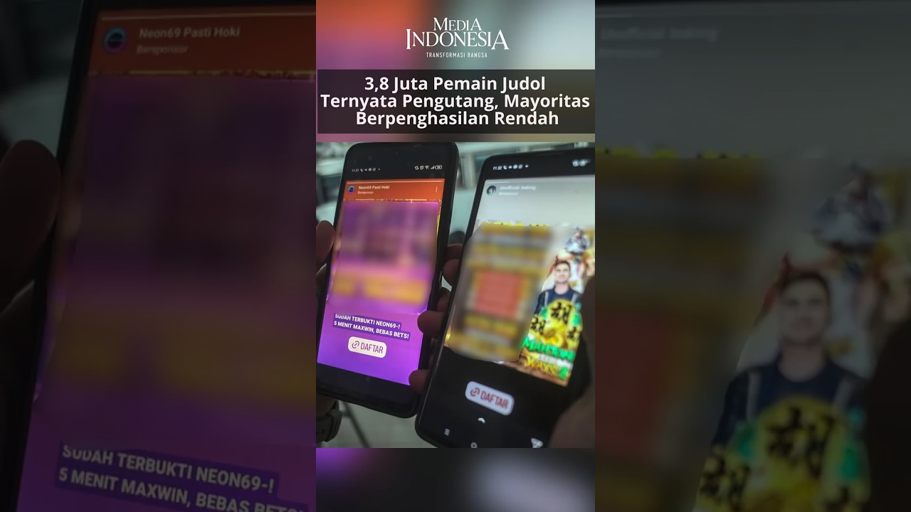 3,8 Juta Pemain Judi Online Berpenghasilan Rendah dan Terjerat Utang