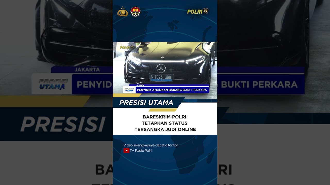 Bareskrim Polri Tetapkan Dua Tersangka Judi Online dan Sita Aset Rp530 Miliar