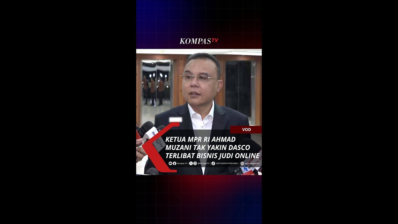 Ketua MPR Ahmad Muzani Tak Yakin Dasco Terlibat Bisnis Judi Online di Kamboja