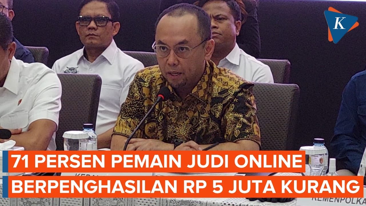 Mayoritas Pemain Judi Online Berpenghasilan Rendah di Bawah Rp5 Juta Paling Banyak di Jawa Barat