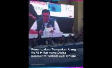 Penampakan Uang Rp75 Miliar Disita Bareskrim Terkait Judi Online