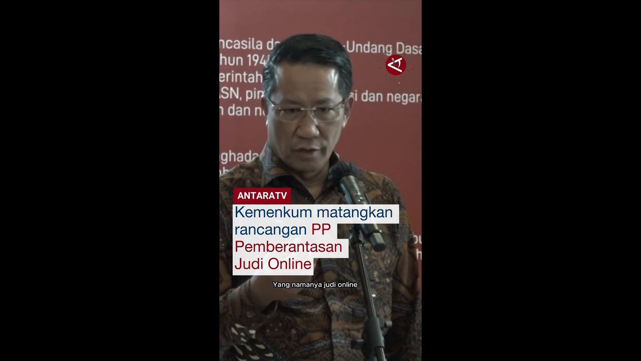 Kemenkumham Matangkan Rancangan PP Pemberantasan Judi Online Sesuai Arahan Presiden