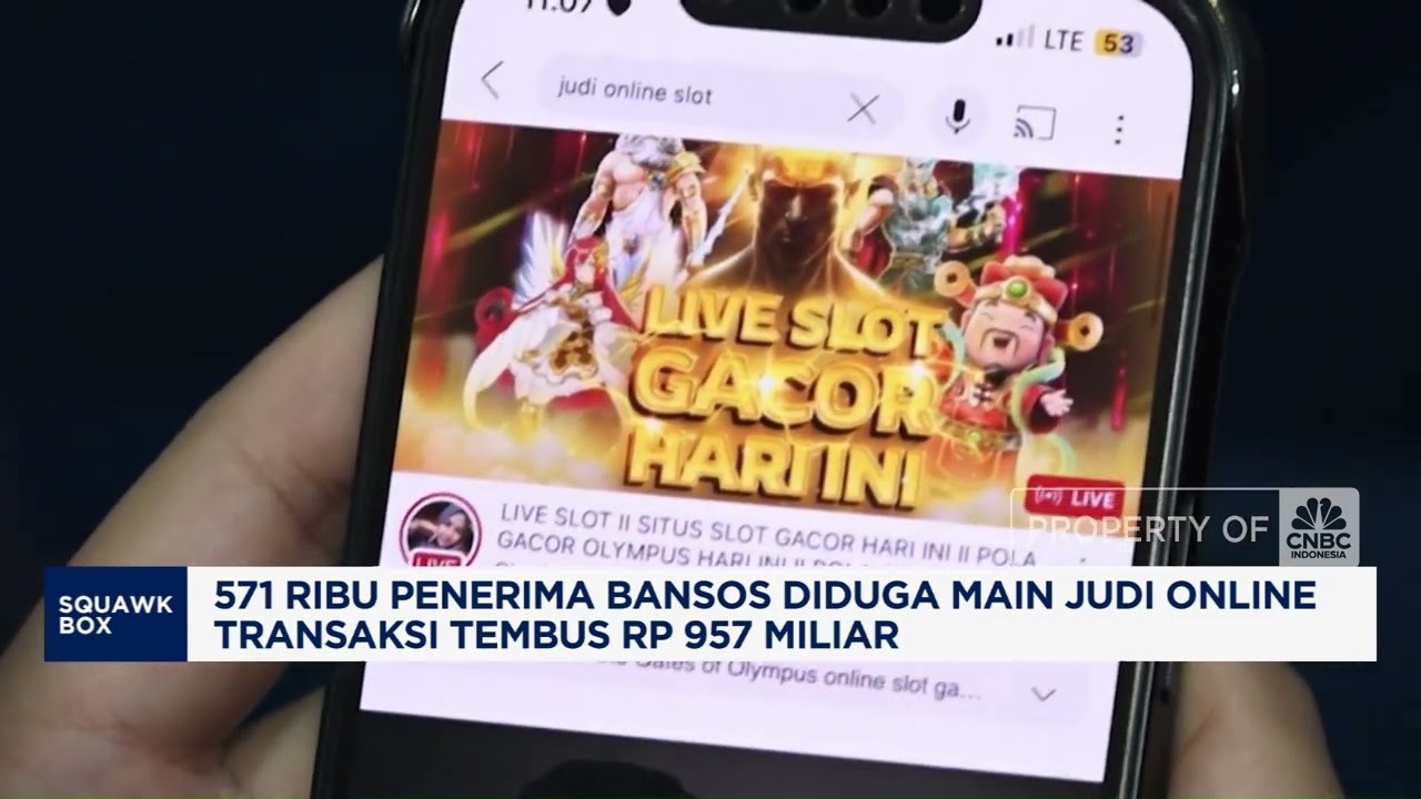 571 Ribu Penerima Bansos Main Judi Online dengan Transaksi Nyaris 1 Triliun