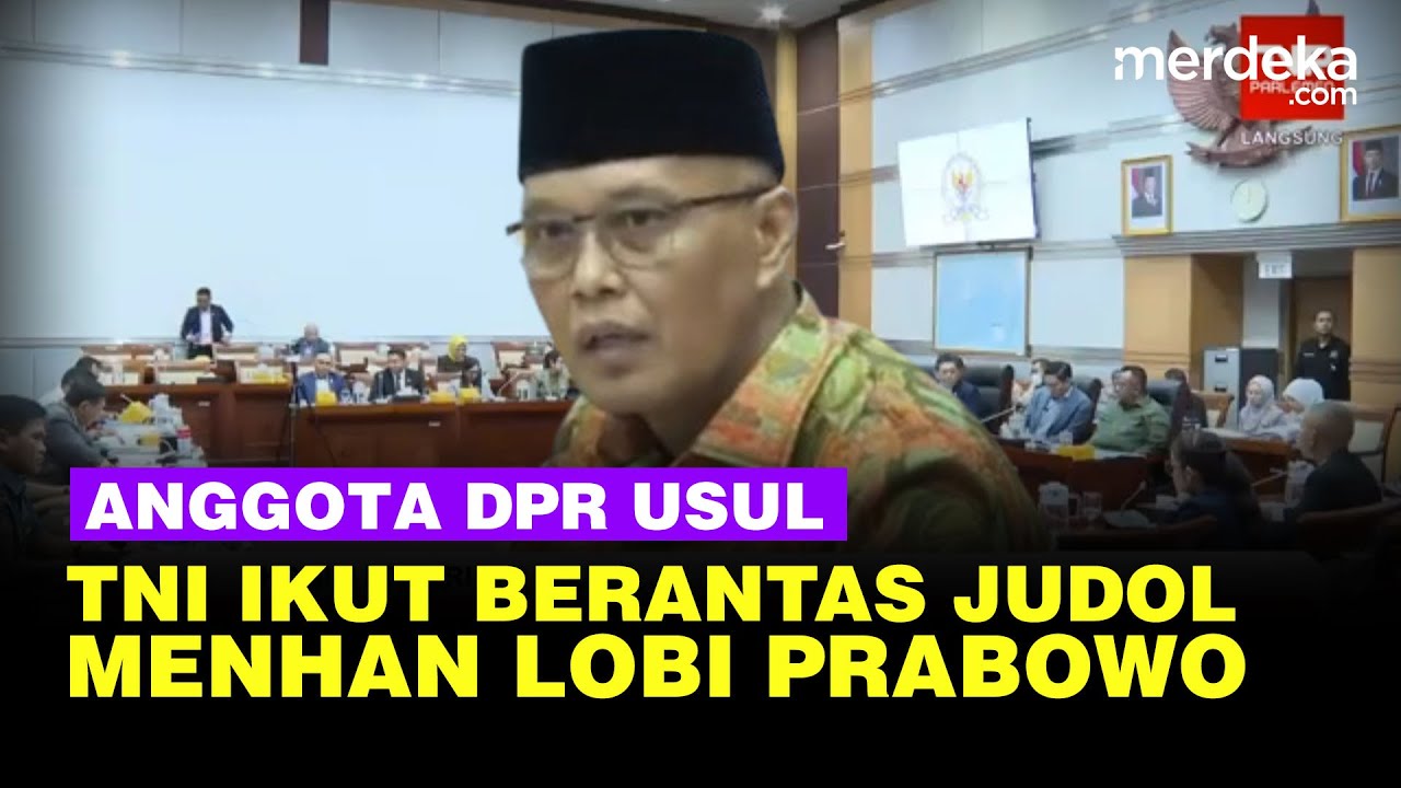 Ancaman Judi Online dan Usulan DPR Libatkan TNI Bersama Menhan Sjafrie
