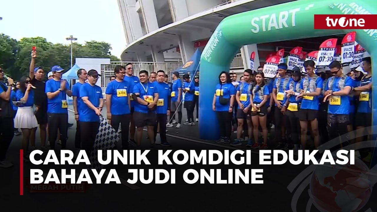 Fun Run Komdigi Angkat Isu Bahaya Judi Online Lewat Aksi Lari