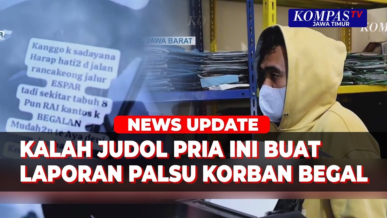 Kecanduan Judi Online Bikin Pria Bandung Lapor Polisi Pura-pura Jadi Korban Begal