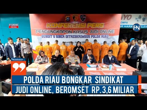 Penggerebekan sindikat judi online Higgs Domino di Pekanbaru