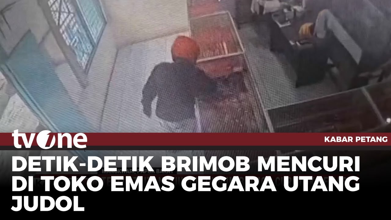 Oknum Brimob Membobol Toko Emas Karena Terjerat Utang Judi Online