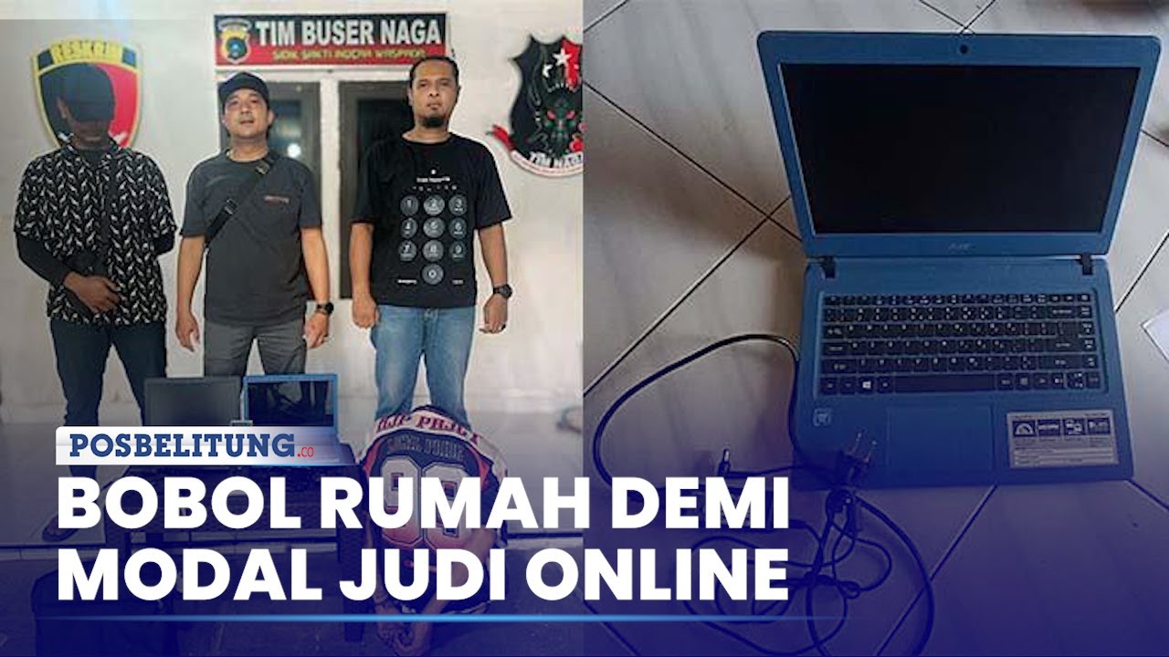 Membobol Rumah Akibat Kecanduan Judi Online Terjadi di Pangkalpinang