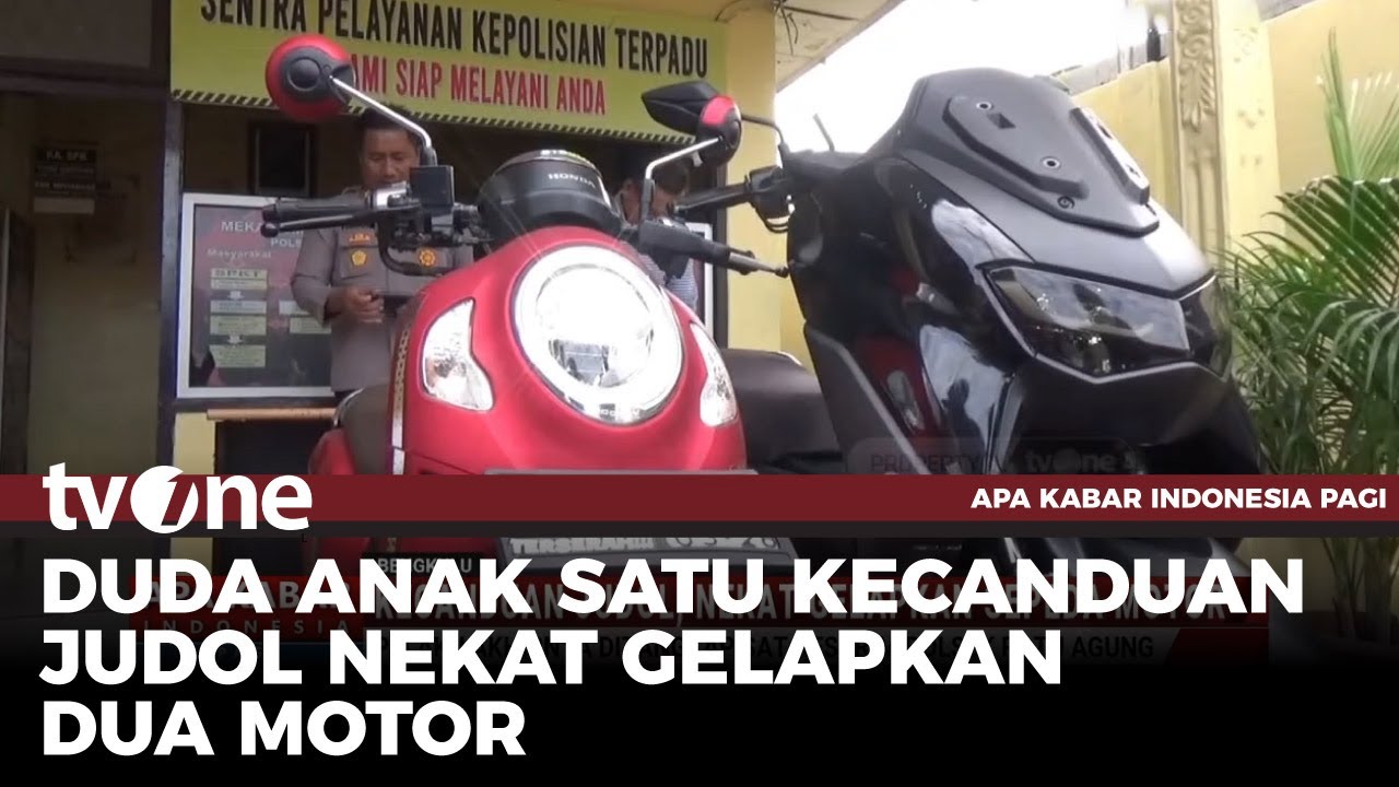Pria Nekat Gelapkan Motor untuk Judi Online