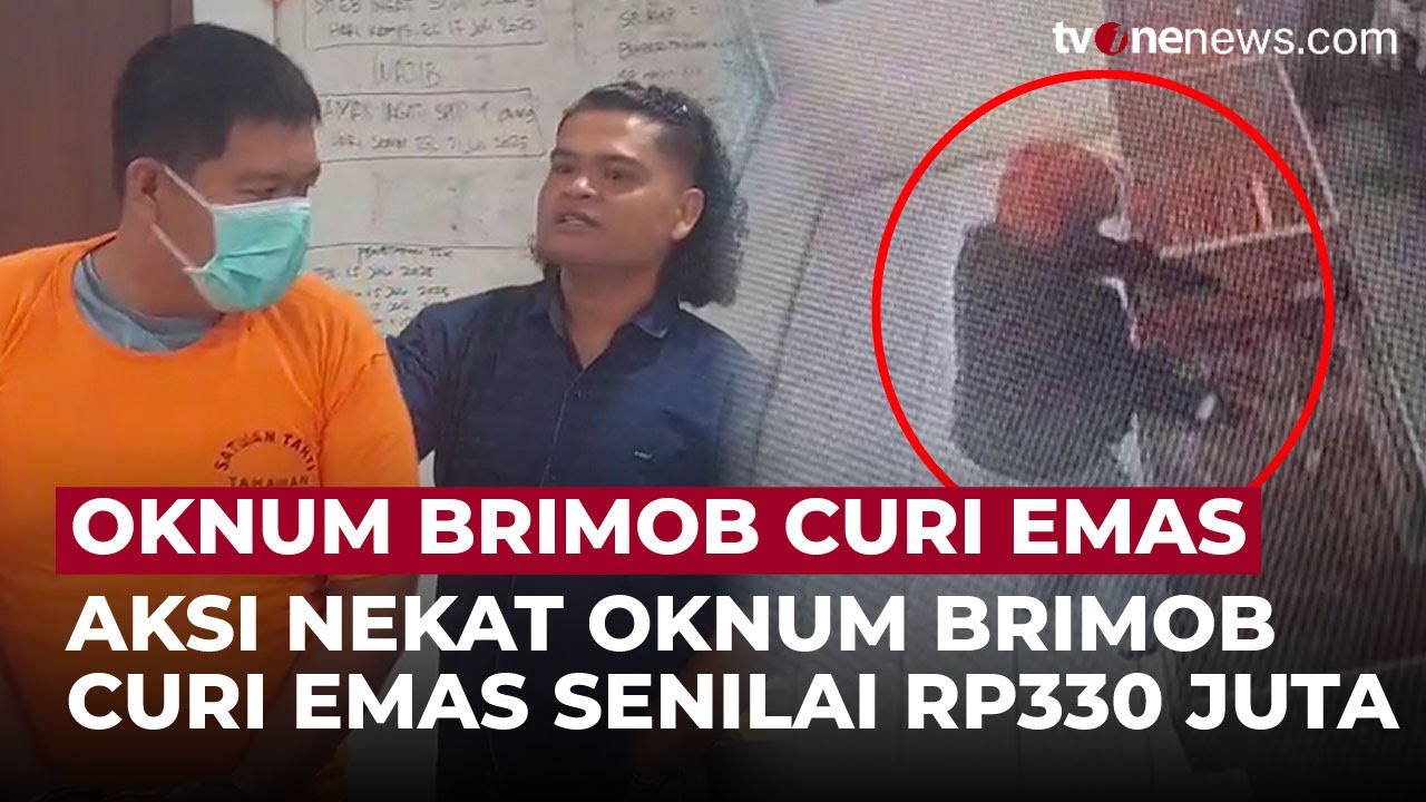 Oknum Brimob Nekat Mencuri Emas karena Terlilit Utang Judi Online