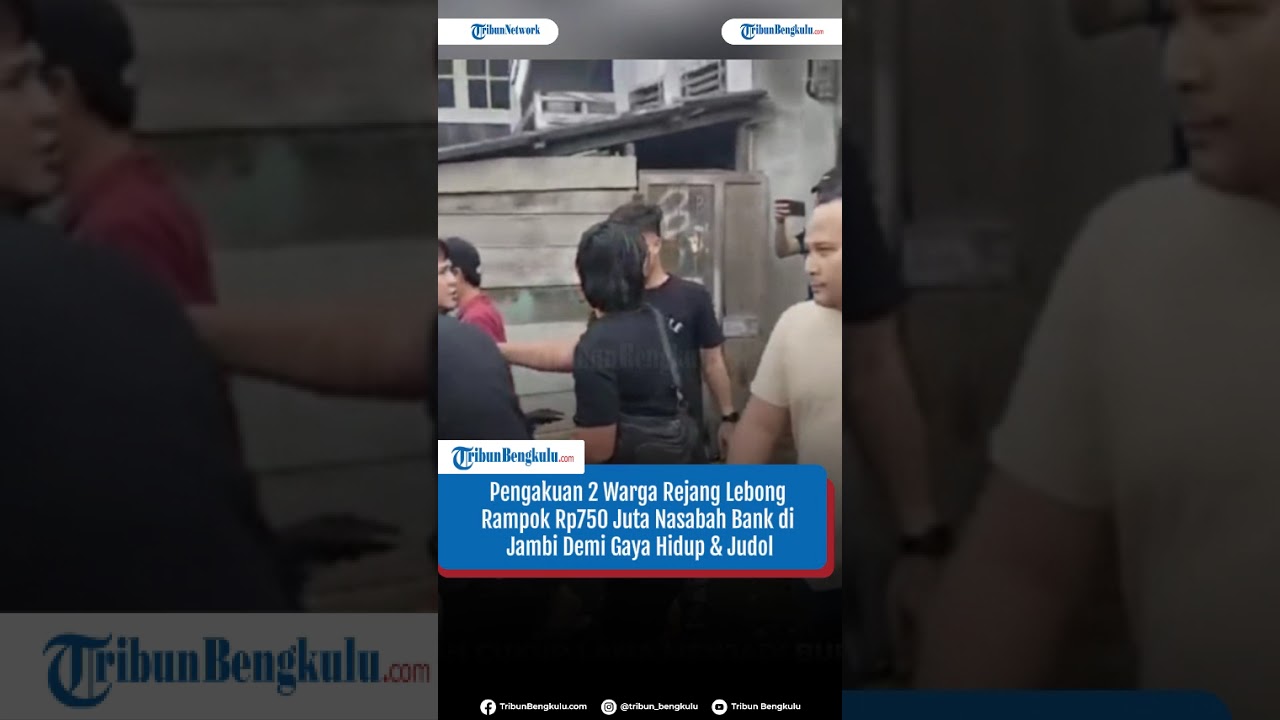 Demi Gaya Hidup dan Judi Online Dua Warga Rejang Lebong Rampok Rp750 Juta di Jambi