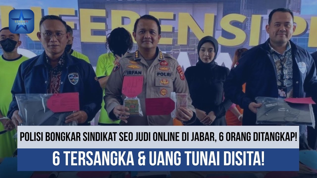 Polisi Bongkar Sindikat Jasa SEO untuk Situs Judi Online di Jawa Barat dengan Enam Tersangka Ditangkap